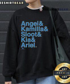 Official Chicago WBB Ampersand Stars 2025 Sweatshirt in navy blue, featuring vibrant star graphics and a cozy design.