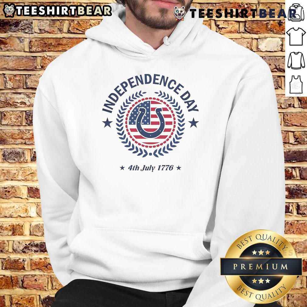 Official Independence Day 4th of July 1776 Indianapolis Colts hoodie celebrating American patriotism and team spirit.