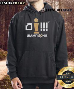 Official KK Partizan Crno Beli ABA champions 2024-25 hoodie featuring team logo and stylish design.