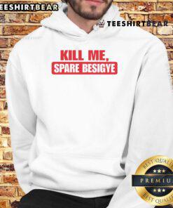 Official Kill Me Spare Besigye Hoodie featuring bold graphics and vibrant colors, perfect for supporters of Besigye.