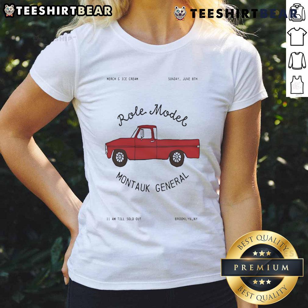 Official Montauk General Ladies Tee from Brooklyn, NY, showcasing stylish design, perfect for summer wear, June 08, 2025.