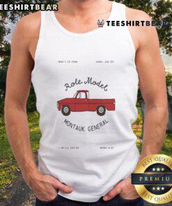 Official Montauk General tank top from Brooklyn, NY, featuring vibrant summer design, June 08, 2025 collection.