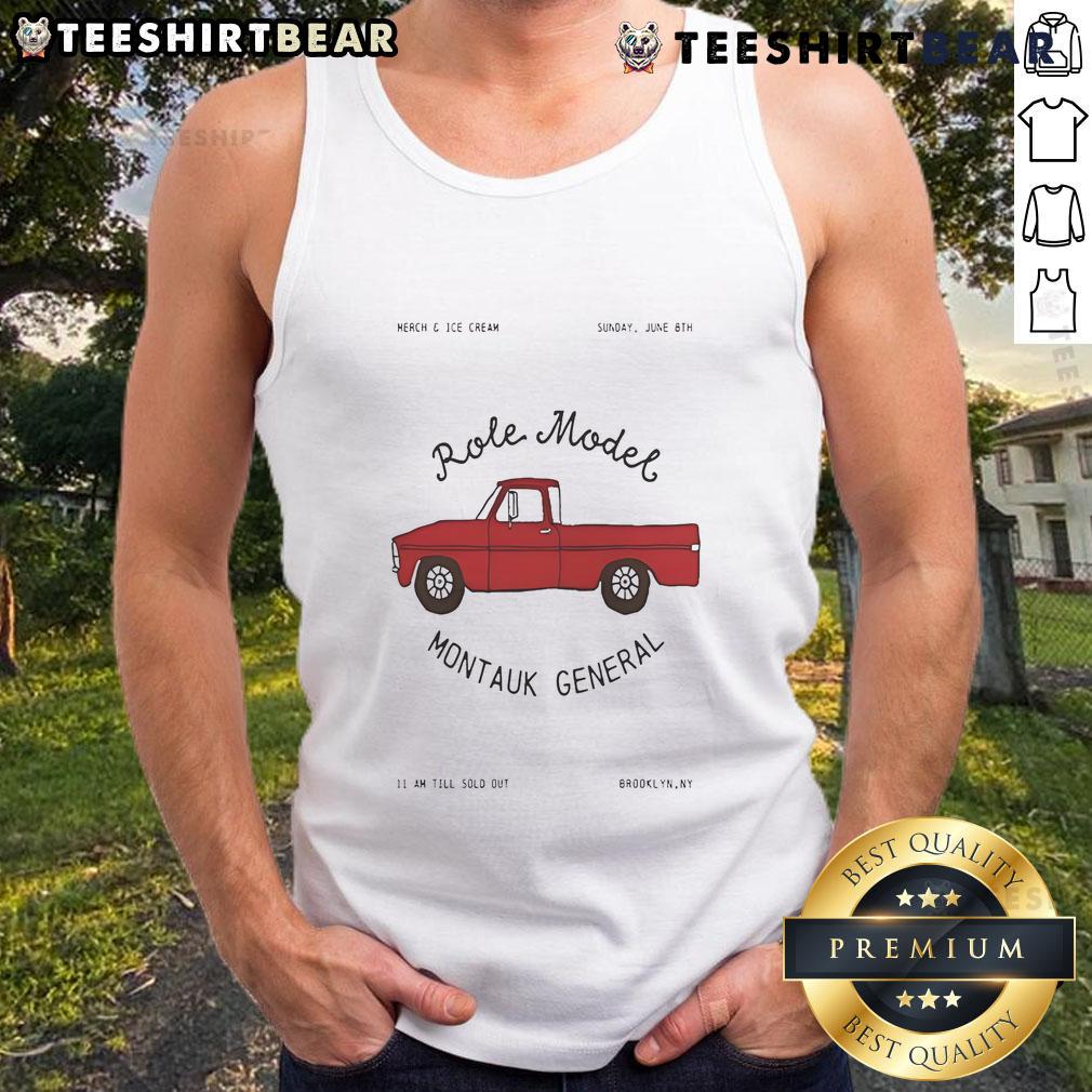 Official Montauk General tank top from Brooklyn, NY, featuring vibrant summer design, June 08, 2025 collection.