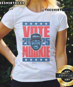 Official Mookie Betts 2025 Vote Ladies Tee featuring a stylish design perfect for baseball fans and supporters.