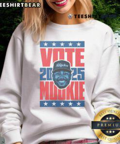 Alt Text: Mookie Betts 2025 Vote Sweatshirt featuring bold graphics, perfect for fans supporting the baseball star's campaign.