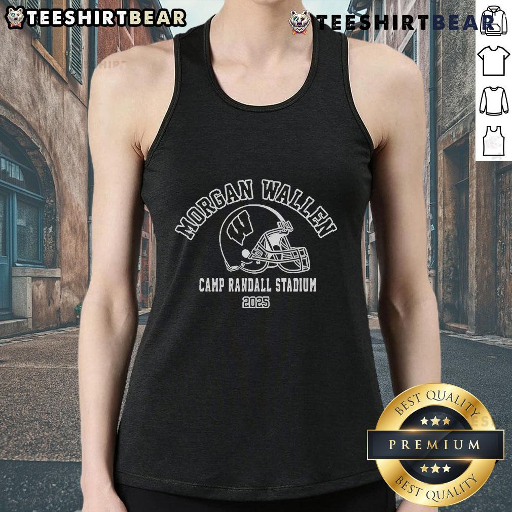 Official Morgan Wallen Camp Randall Stadium 2025 tank top featuring vibrant design and bold graphics for fans.