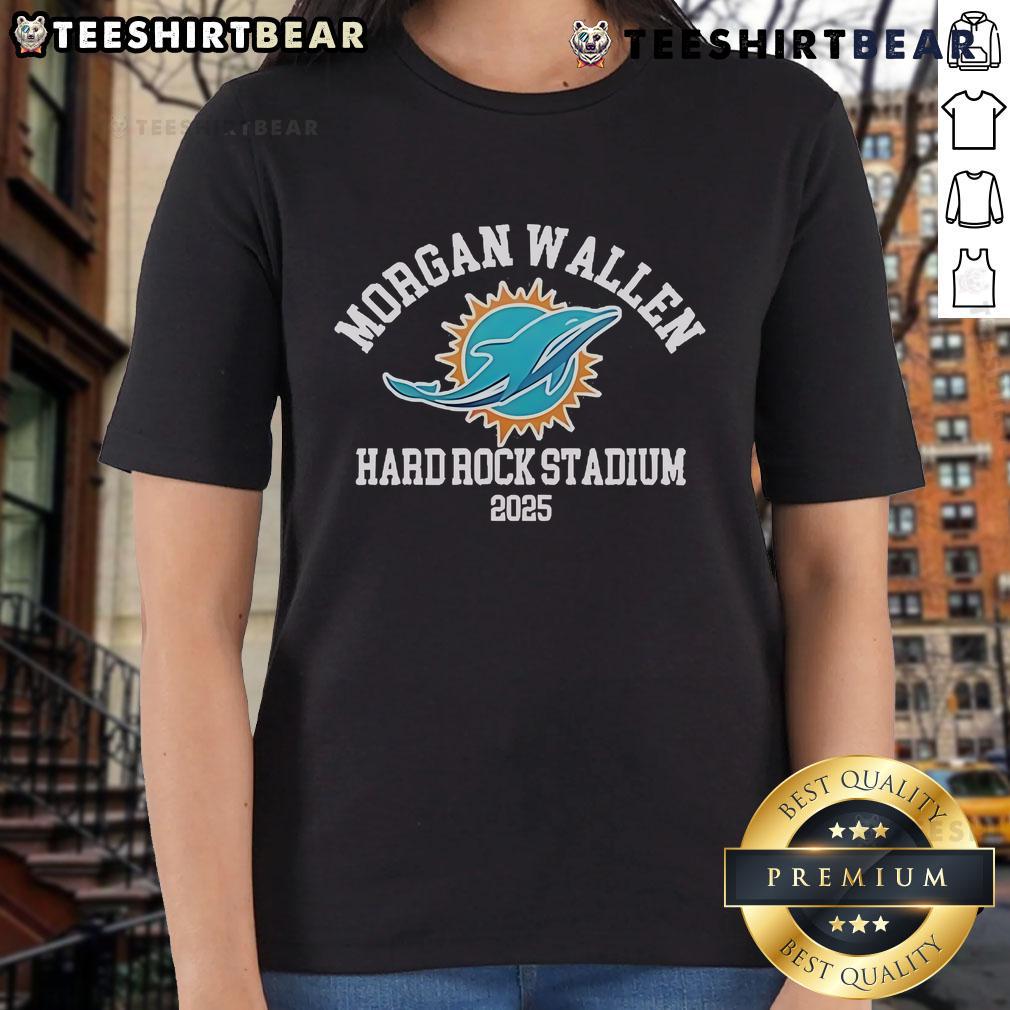 Official Morgan Wallen Miami Hard Rock Stadium 2025 Ladies Tee featuring stylish design and vibrant colors.