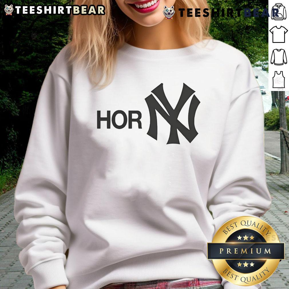 Official New York Yankees Horny Sweatshirt featuring team logo and stylish design for fans, perfect for game day.