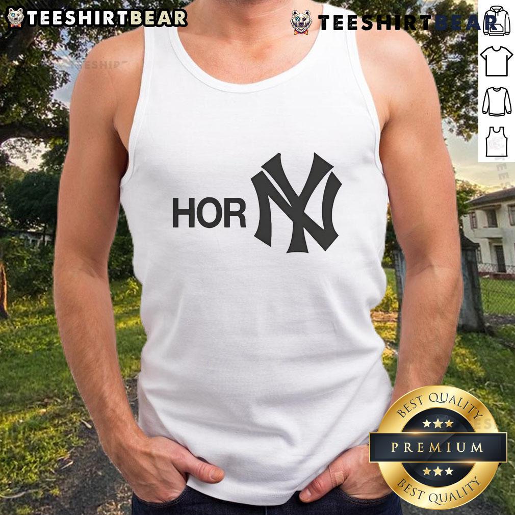 Official New York Yankees Horny Tank Top featuring team logo, perfect for fans showing off their team spirit.