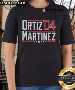 Official Ortiz Martinez Ladies Tee showcasing stylish design and comfortable fit for fans of Ortiz and Martinez.