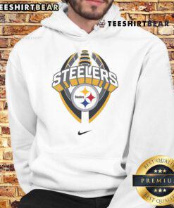 Alt Text: Official Pittsburgh Steelers Nike Icon Legend Hoodie in black, featuring team logo and stylish design for fans.