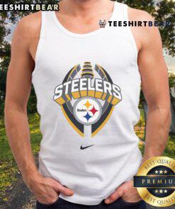 Official Pittsburgh Steelers Nike Icon Legend Tank Top, featuring team logo and stylish design for fans and athletes.