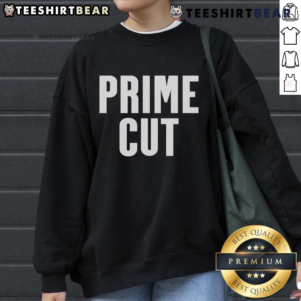 Official Prime Cut Sweatshirt in navy blue with logo, perfect for casual wear and stylish comfort.