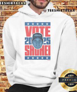 Official Shohei Ohtani 2025 Vote Hoodie featuring bold graphics and comfortable design for fans and supporters.
