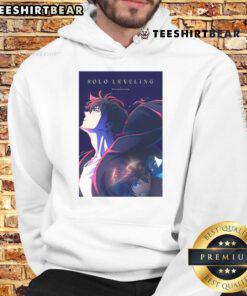 Official Solo Leveling hoodie, celebrating the most viewed anime on Crunchyroll as of March 2025, stylish and vibrant design.