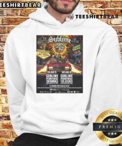 Official Sublime hoodie from the Dolby Live concert in Las Vegas, August 15, 2025, featuring vibrant design and band logo.