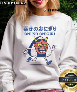 Official Sushi Monster Oni No Onigiri Sweatshirt featuring a vibrant design and cozy fit for sushi lovers.