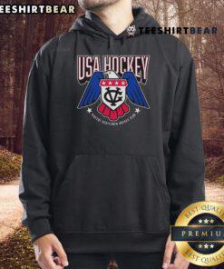 Official USA Hockey Violent Gentlemen Hockey Club Hoodie in black, featuring logo and sporty design for fans and players.