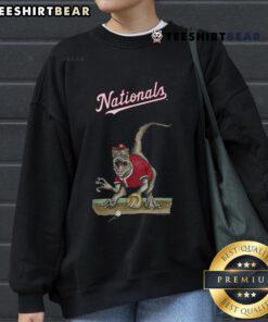 Official Washington Nationals Tiny Turnip Velociraptor Sweatshirt featuring a playful design for fans.