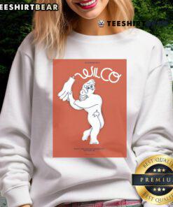 Official Wilco June 16-17, 2025 concert poster for Rivierenhof, Antwerp, BE featured on sweatshirt design.
