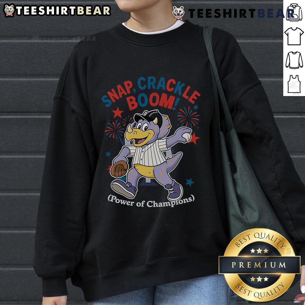 Alt Text: Original Colorado Rockies Snap Crackle Boom Power of Champions Independence Day sweatshirt featuring vibrant design.