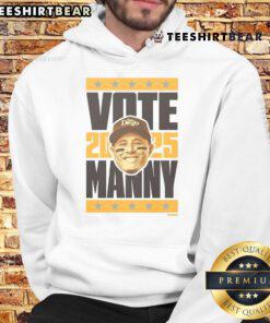 Original Manny Machado 2025 Vote Hoodie featuring bold graphics, perfect for fans and supporters of the MLB star.