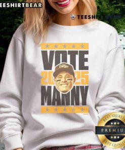 Original Manny Machado 2025 Vote Sweatshirt in vibrant colors, perfect for baseball fans supporting Machados campaign.