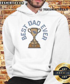 Original Tennessee Titans Best Dad Ever Trophy Hoodie featuring team colors and logo, perfect for proud Titans fans.