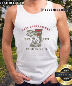 Premium 7-Eleven Reel Convenience Fishing Co Est 1927 Tank Top featuring vintage design and fishing-themed graphics.