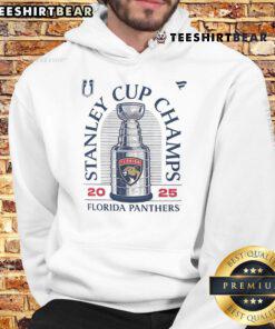 Alt Text: Premium Florida Panthers Stanley Cup Champions 2025 hoodie featuring team colors and logo, perfect for fans.