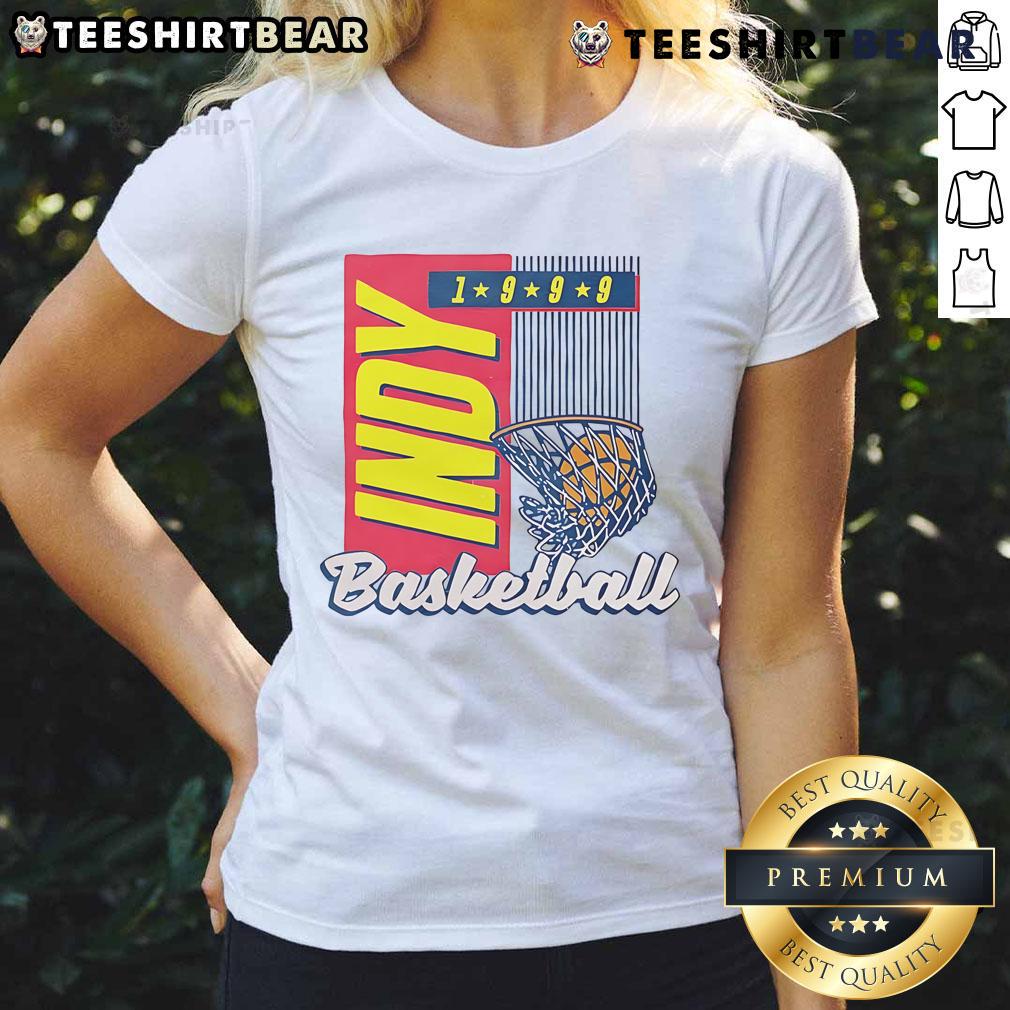 Premium Indy Women's Basketball 1999 Ladies Tee featuring a stylish design and vibrant colors, perfect for fans.