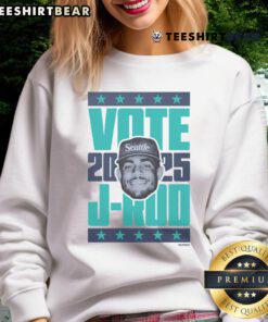 Premium Julio Rodriguez 2025 Vote Sweatshirt featuring vibrant design, perfect for fans and supporters of Julio Rodriguez.