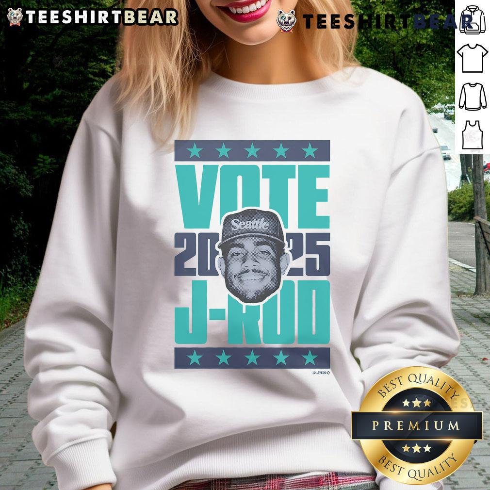 Premium Julio Rodriguez 2025 Vote Sweatshirt featuring vibrant design, perfect for fans and supporters of Julio Rodriguez.