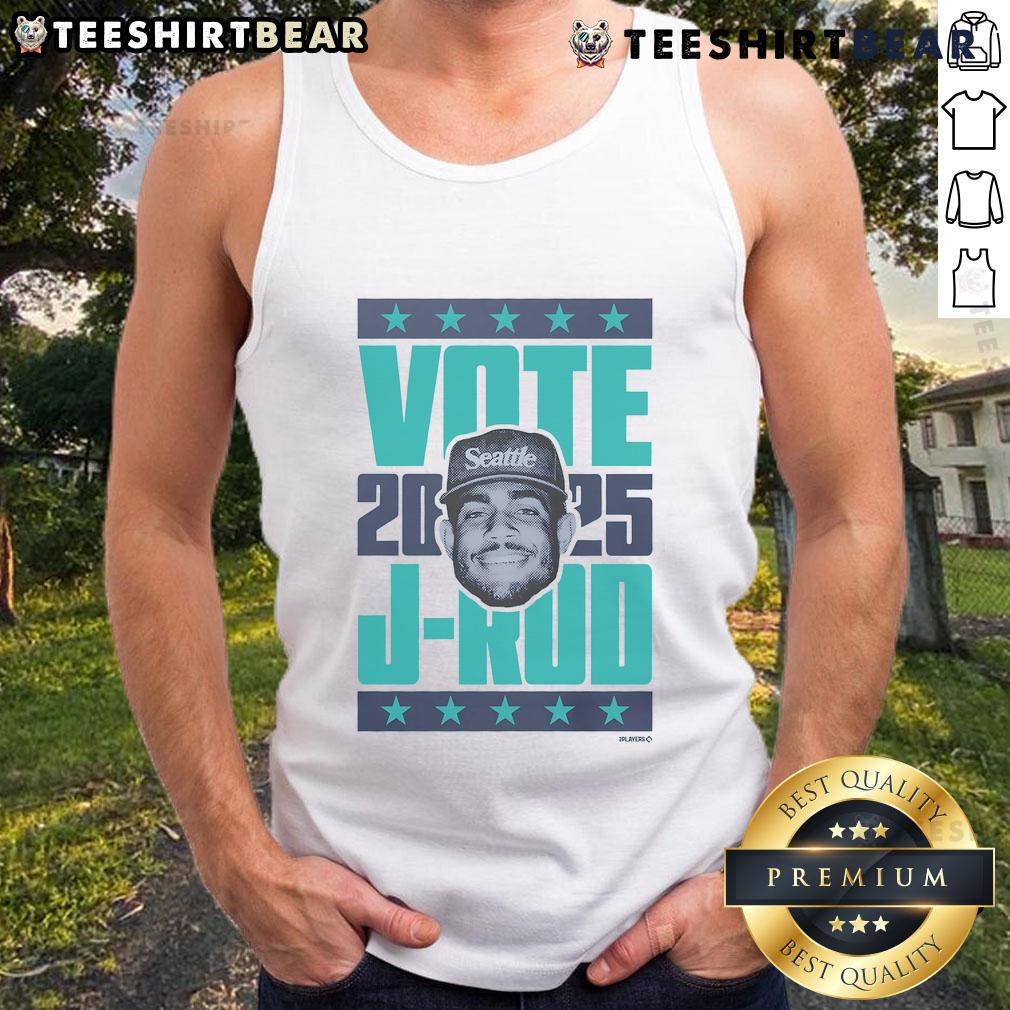 Premium Julio Rodriguez 2025 Vote Tank Top featuring bold graphics for fans of baseball and stylish apparel.