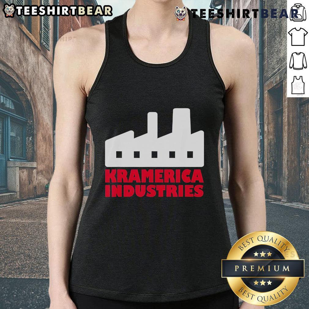 Premium Kramerica Industries Vandelay Latex Division tank top featuring a stylish design and comfortable fit for casual wear.