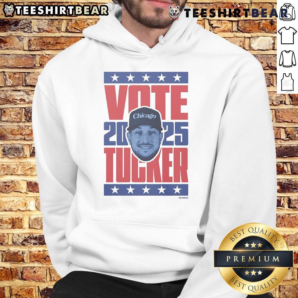 Premium Kyle Tucker 2025 Vote Heavyweight Hoodie in black, featuring bold graphics and a comfortable fit for fans.
