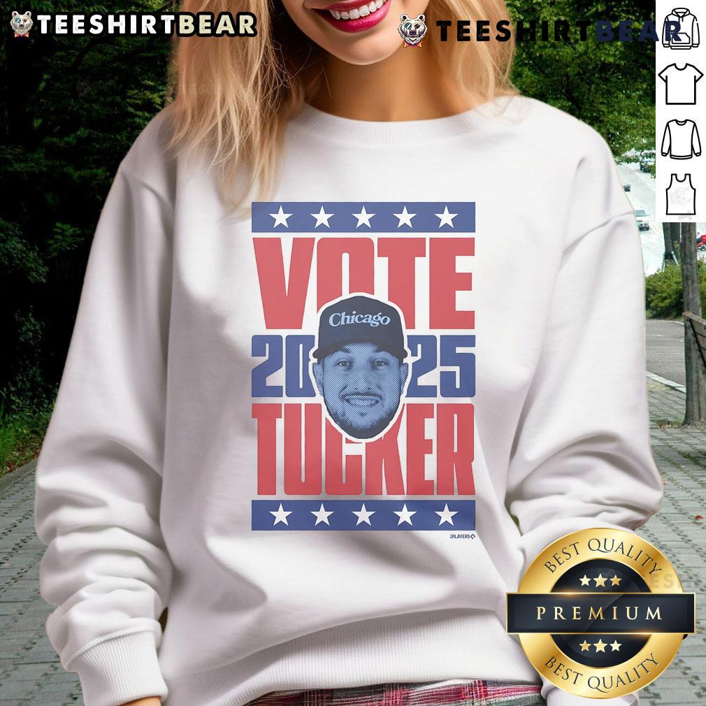 Alt Text: Premium Kyle Tucker 2025 Vote Heavyweight Sweatshirt featuring bold graphics and a comfortable fit for fans.