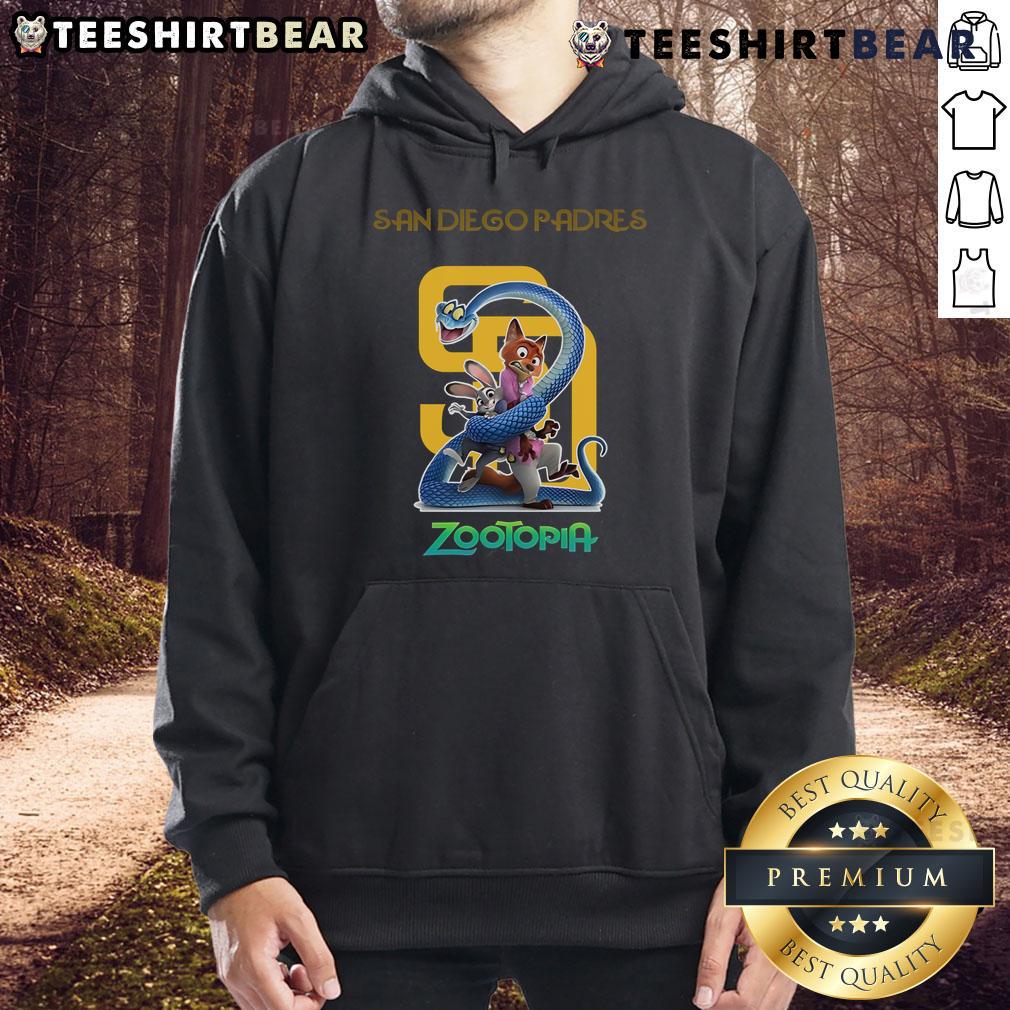 Premium San Diego Padres Zootopia 2 Hoodie featuring vibrant graphics, perfect for fans and cozy wear.