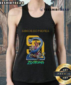 Premium San Diego Padres Zootopia 2 tank top featuring vibrant graphics and a stylish design for baseball fans.