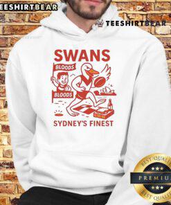 Premium Swans Sydney's Finest cartoon hoodie featuring vibrant colors and stylish design for fans of Sydney Swans.