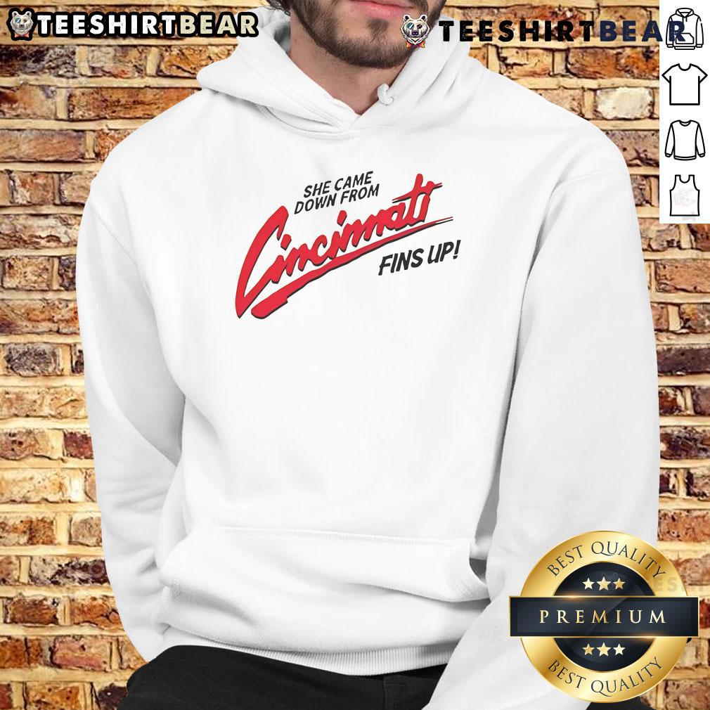 Pretty She Came Down From Cincinnati Hoodie in vibrant colors, showcasing a stylish design perfect for casual wear.