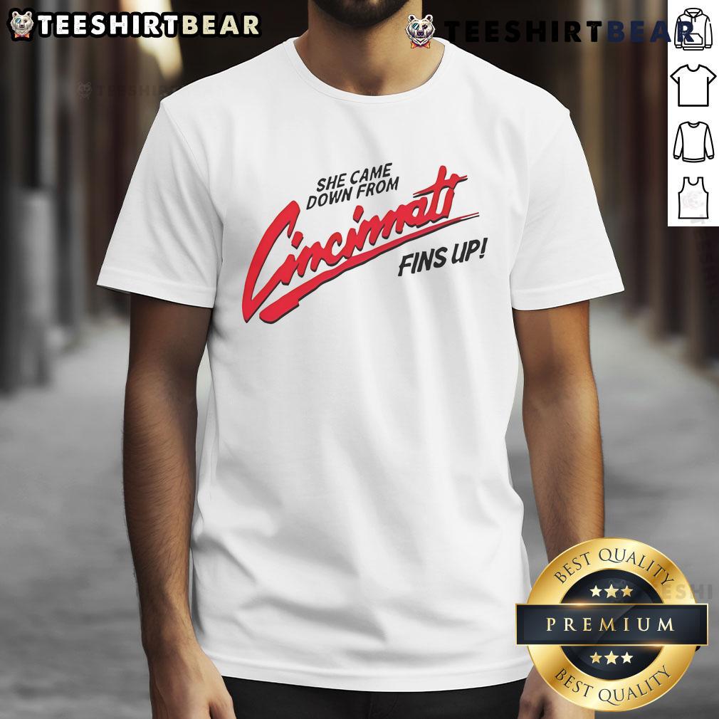 Pretty She Came Down From Cincinnati T-Shirt featuring vibrant design and comfortable fit, perfect for fans of Cincinnati culture.