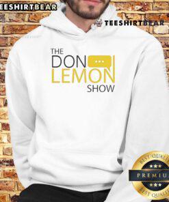 Alt Text: The Don Lemon Show logo hoodie featuring bold graphics and stylish design, perfect for fans of the show.