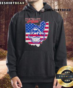 Stylish Cleveland Indians map hoodie featuring a vibrant design, perfect for fans and casual wear.