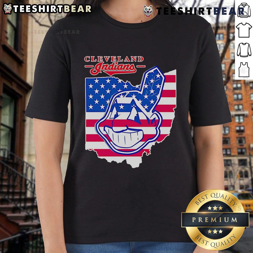 Top Cleveland Indians Map Ladies Tee featuring a stylish design perfect for fans and casual wear.