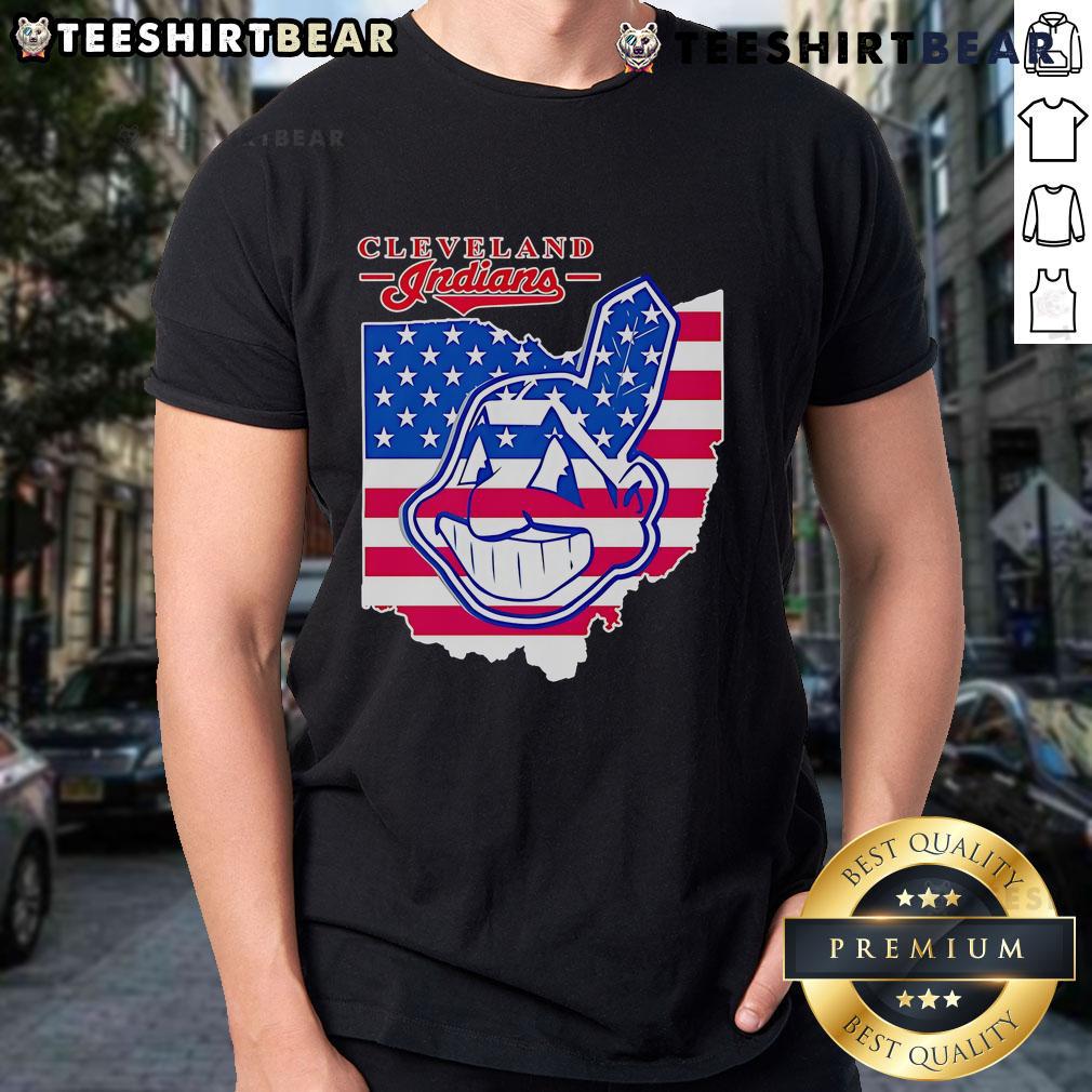 Top Cleveland Indians Map T-Shirt featuring a stylish design showcasing the team's logo and vibrant city map background.