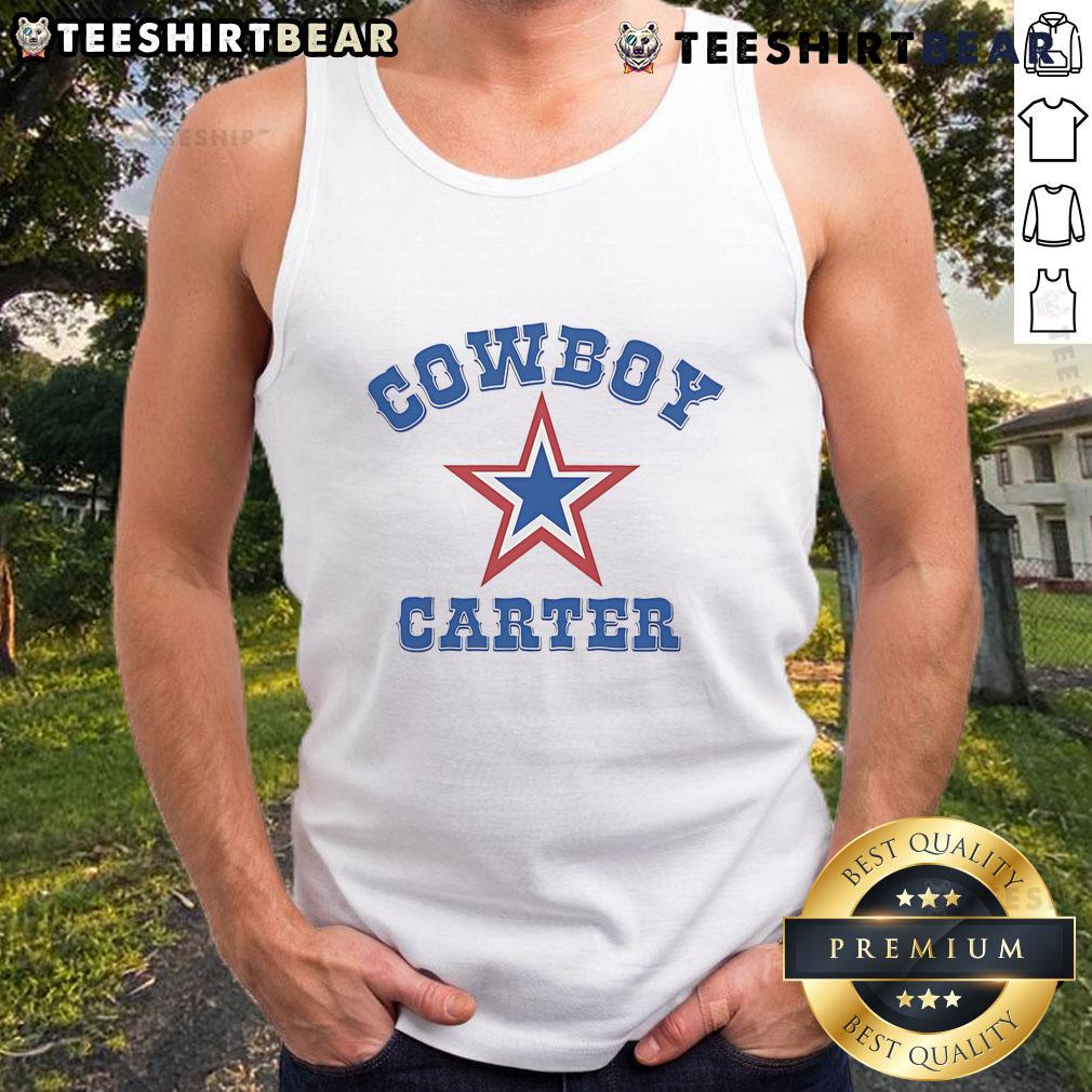 Alt Text: Stylish Top Cowboy Carter Star Tank Top featuring a unique star design, perfect for casual summer outfits.