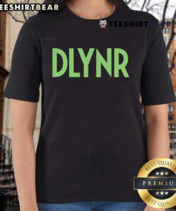 Top DLYNR Box Dolly Noire Ladies Tee featuring stylish design and comfortable fit for women, perfect for casual wear.