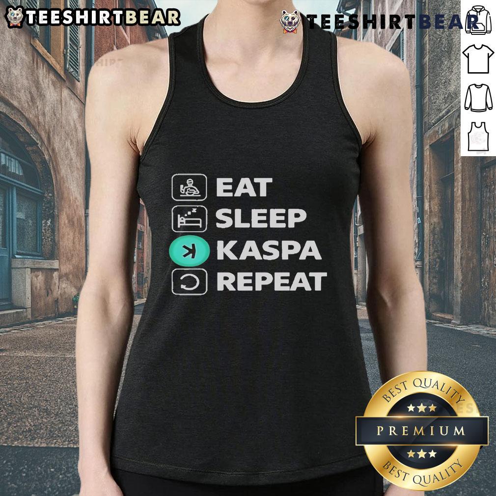 Top Eat Sleep Kaspa Repeat Tank Top - Stylish graphic tank top for casual wear, perfect for comfort and fun.