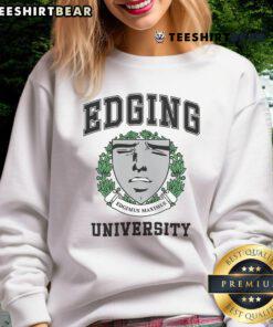 Top Edging University Sweatshirt in navy blue, featuring a cozy design perfect for students and alumni.